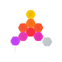 Nanoleaf Shapes Hexagons pradžios rinkinys - šviesos panelės (9 panelės, 1 kontroleris, juoda)