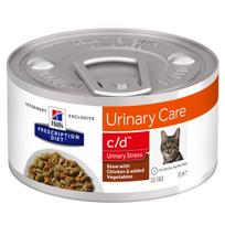 Hill's PRESCRIPTION DIET c/d Urinary Stress Feline troškinys su vištiena ir daržovėmis, 82 g