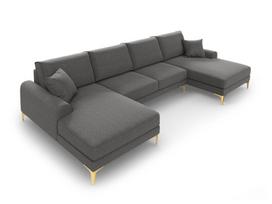 Minkštas kampas Mazzini Sofas Madara, tamsiai pilkas