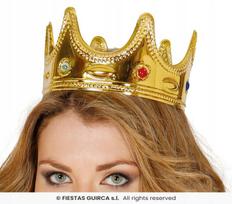 Karališka auksinė karūna karalienei, princesei