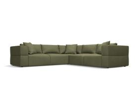 Sofa Milo Casa Esther, 285x285x78 cm, žalia