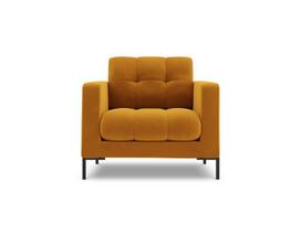 Fotelis Cosmopolitan Design Bali 1S-V, geltonas/juodas