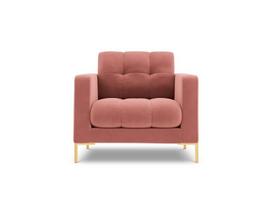 Fotelis Cosmopolitan Design Bali 1S-V, rožinis/auksinės spalvos
