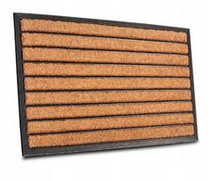 Hanse Home Mix Mats kokosų pluošto ir gumos kilimėlis 45x75 – rudas dryžuotas