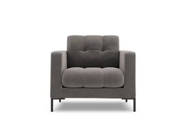 Fotelis Cosmopolitan Design Bali 1S-V, pilkas/juodas