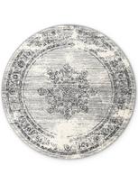 Hanse Home Gloria Lydia apvalus trumpų šerių kilimas, kreminės pilkos spalvos, 160 cm