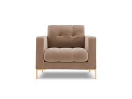 Fotelis Cosmopolitan Design Bali 1S-V, smėlio/auksinės spalvos