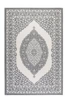 Elle Decoration „Gemini“ dvipusis kilimas naudojimui viduje ir lauke, švelniai sidabrinis, 120 x 170 cm