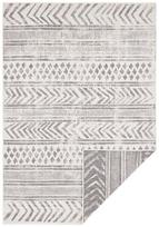 Dvipusis lauko kilimas Biri Grey Cream 240x340 – Twin Supreme kolekcija, tinka naudoti terasoje ar balkone