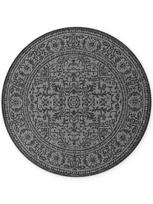 Hanse Home dvipusis apvalus kilimas vidui ir laukui Kona juodas/baltas 160 cm