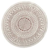 Dvipusis vidaus ir lauko kilimas Porto 240 x 240 cm – atsparus oro sąlygoms apvalus polipropileno kilimas
