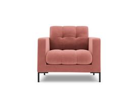 Fotelis Cosmopolitan Design Bali 1S-V, rožinis/juodas