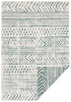 Dvipusis kilimas Biri žalia kreminė 240x340 – Twin Supreme lauko kilimas, tinka naudoti terasoje ar balkone