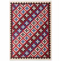 Hanse Home kilimas Kamal kreminis įvairiaspalvis 160x230 – vilnonio plokščio audimo elegancija