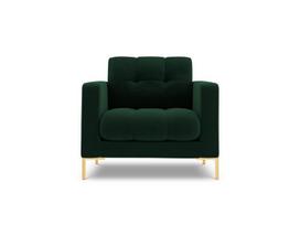 Fotelis Cosmopolitan Design Bali 1S-V, žalias/auksinės spalvos