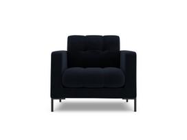 Fotelis Cosmopolitan Design Bali 1S-V, tamsiai mėlynas/juodas