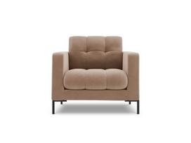 Fotelis Cosmopolitan Design Bali 1S-V, smėlio spalvos/juodas
