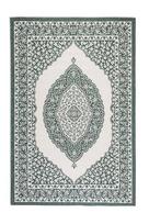 Elle Decoration Gemini Meekly dvipusis kilimas naudoti viduje ir lauke, žalias, 200x290 cm, tinka naudoti terasoje ar balkone