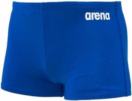 Boy's swimsuit arena solid short junior royal/white 26