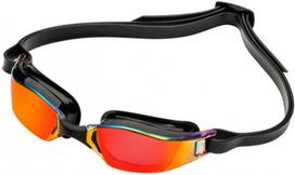 Michael phelps xceed titan swimming goggles black/red