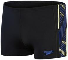 Men's swimsuit speedo tech panel aquashort black/chroma blue/spritz s