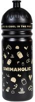 Swimaholic water bottle swimming world black/gold