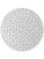 Hanse Home Rosel Duet dvipusis apvalus kilimas naudojimui viduje ir lauke 160 cm – baltas/pilkas