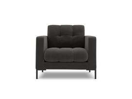 Fotelis Cosmopolitan Design Bali 1S-V, tamsiai pilkas/juodas