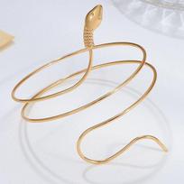 1 Vnt Panko suvyniotos gyvatės spiralės viršutinės rankos rankogalio rankogalių rankogalių apyrankė Moteriški papuošalai Egipto sūkurinė gyvatės rankogalio rankogalis