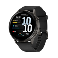 Garmin Venu 4 45 mm išmanusis laikrodis Black Black (Slate/Black)
