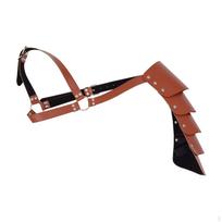 Gothic Steampunk Shoulder Armor Shrug Belt Adjustable Strap Pauldrons PU Medieval