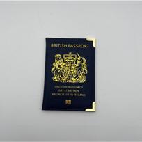 1 vnt. Jungtinės Karalystės Britiško paso dėklas UK Moteriškas dėklas pasui PU dangtelis Britiškam pasui mėlyna