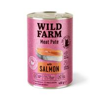 WILD FARM Paštetas su lašiša 400g - maistas katėms be glitimo