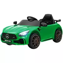 Vaikiškas elektrinis automobilis 12 V su 2.4G nuotolinio valdymo pulteliu, USB, MP3, žibintais, atbulinės eigos funkcija, 3-5 km/h, 3-6 metų vaikams, žalias