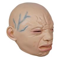 Halloween Costumes Funny Doll Crying Face Mask Full Head for Adults Crying Baby Mask Latex Mask