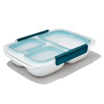 OXO Prep Go Food Container with Microwave and Dishwasher Safe & Dividers, 0.9L, Airtight, balta