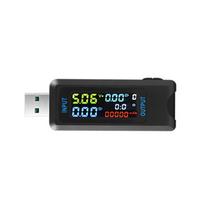Daugiafunkcis USB įtampos srovės tikrinimo matuoklis Skaitmeninis IPS ekrano talpos tikrintuvas 6527-U įvairiaspalvis