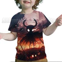 Vaikų Hollow Knight Silksong Marškinėliai Šaldytuvo Magnetukas Berniukų Mergaičių T Marškinėliai Vaikų Animacinis T Marškinėlis Camiseta Vasaros Mažylio T Marškinėlis Kostiumas 110