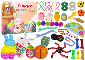 Velykinis „Fidget“ Pop It & Squishy antistresinių žaislų rinkinys – 41 vnt.