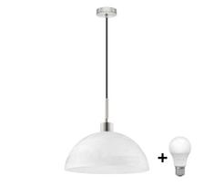 LED pakabinama liustra ant laido 1xE27/60W/230V balta/juoda
