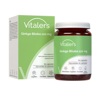 Vitaler's Ginkmedis dviskiautis 120 mg - 60 kapsulių