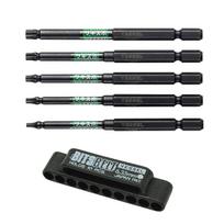 VESSEL Torx atsuktuvo antgalių rinkinys, 5 vnt. (su laikikliu), SS16T-5PSA