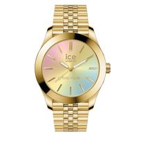 Authorized Solar Watch for 023992 Second Waterproof Ice-watch Women, [ICE steel], Gold, Rainbow, Small, Solar-Powered, Hand, auksas
