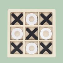 Brangdy 3D Wooden Tic-Tac-Toe Set