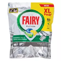 Automatinių indaplovių kapsulės FAIRY Platinum Lemon, 60vnt