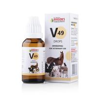 Bakson Veterinariniai V49 Lašai kvėpavimo palaikymui augintiniams 30 ml Švelnus kasdienis skystis kvėpavimo komfortui šunims, katėms ir