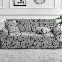 1pc Flower Printed Elastic Sofa Cover Antidirty Spandex Sofa Cover Furniture Protector for Bedroom Office Living Room Home Decor one seat(90-140cm)