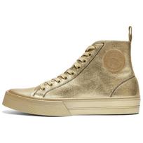 Onitsuka Tiger OK Comfortable Fashion Slip Resistant Durable High Top Skate Shoes Unisex Skate Shoes Gold 1183C341-200 36