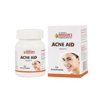 Bakson's Acne Aid tabletės odai, linkusiai į spuogus. Palaiko skaidrią odą. 75 tabletės. Veido ir kūno priežiūros priemonė.