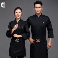 QIANYIYANG Breathable Chef Uniform Tops XL